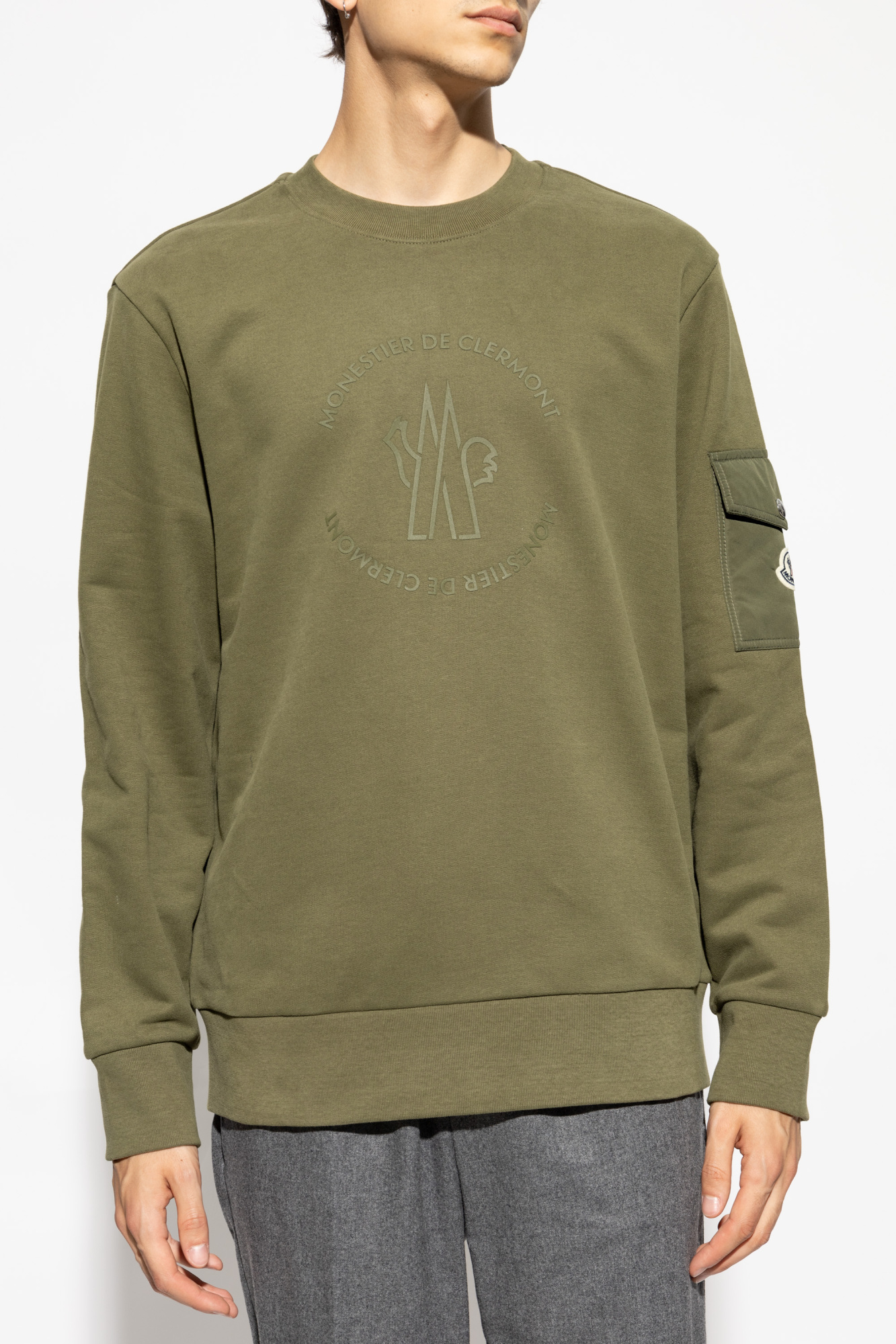 Moncler green sweater discount